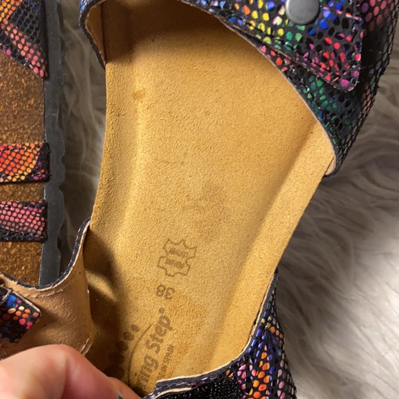 Like new Spring Step Charanga Wedge Sandals Multi color Leather - Picture 13 of 13